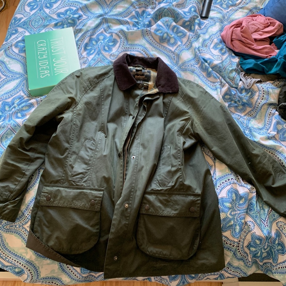 Barbour Jacket with Zip in Liner